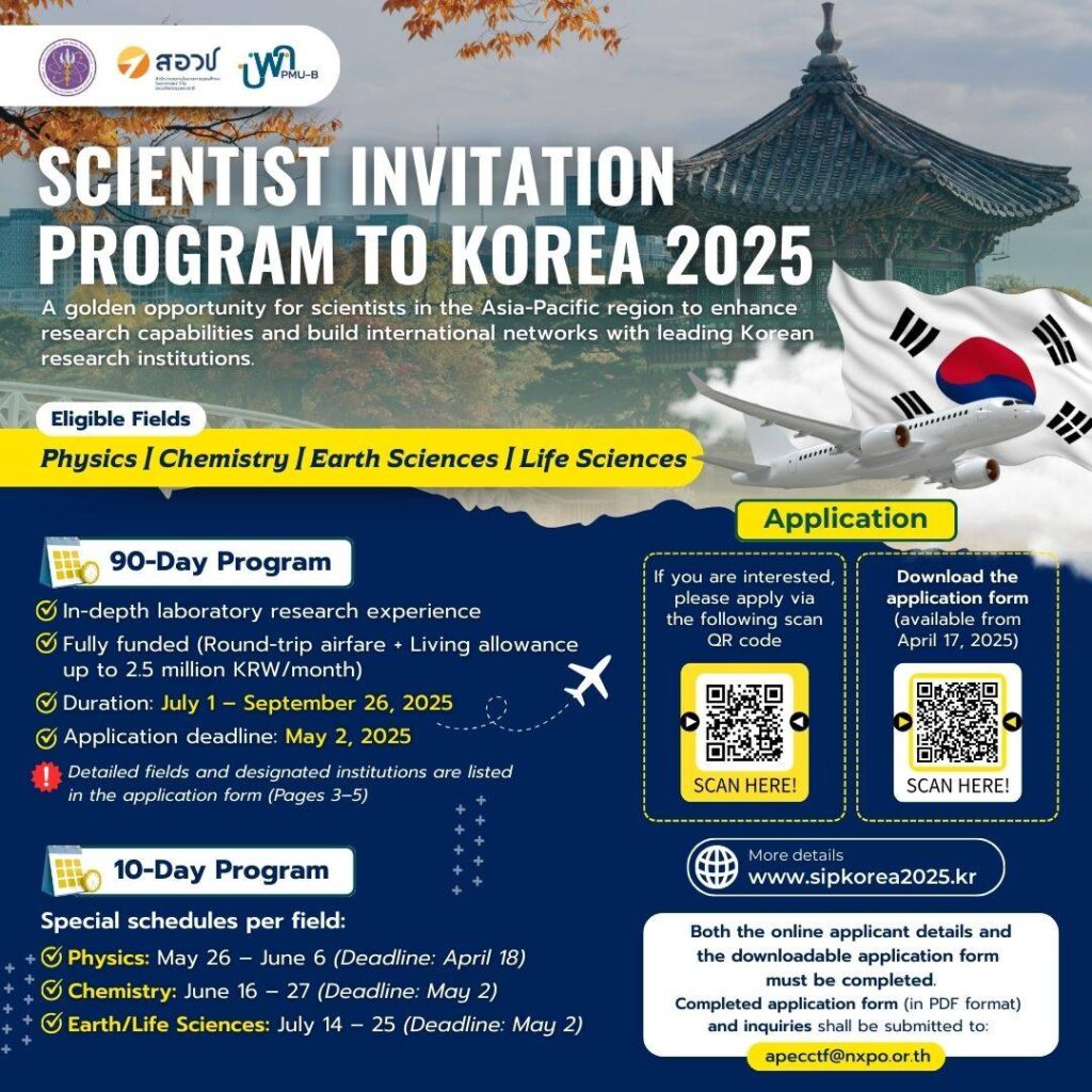 SCIENTIST INVITATION PROGRAM TO KOREA 2025